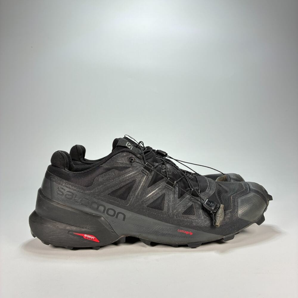 Salomon Speedcross 5 Black Outdoor Performance Trail Running Shoes Men’s Sz 12.5